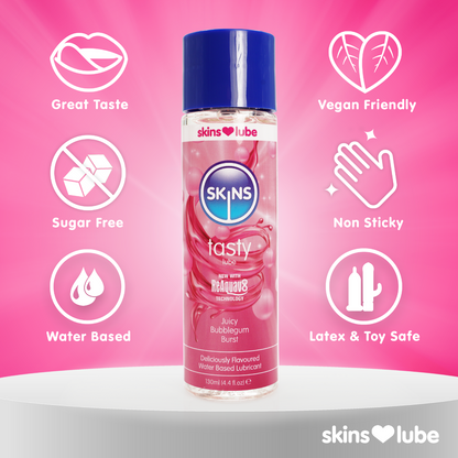 Skins Bubble Gum Water Based Lubricant 130ml