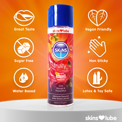 Skins Mango & Passionfruit Water Based Lubricant 130ml