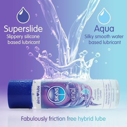 Skins Anal Hybrid Silicone & Water Based Lubricant 130ml