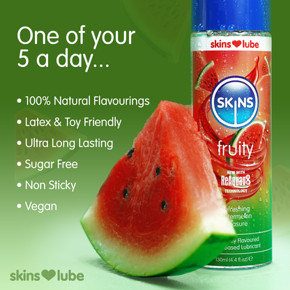 Skins Watermelon Water Based Lubricant 130ml