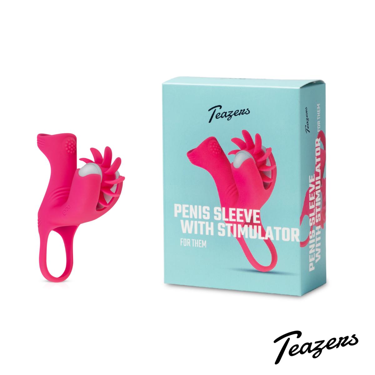 Penis Sleeve With Rotating Wheel