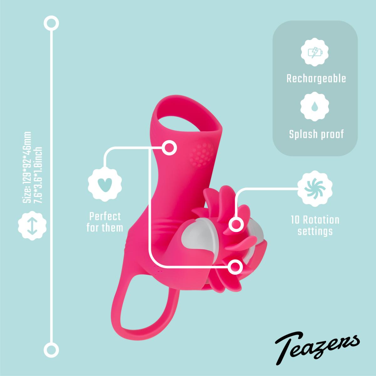 Penis Sleeve With Rotating Wheel