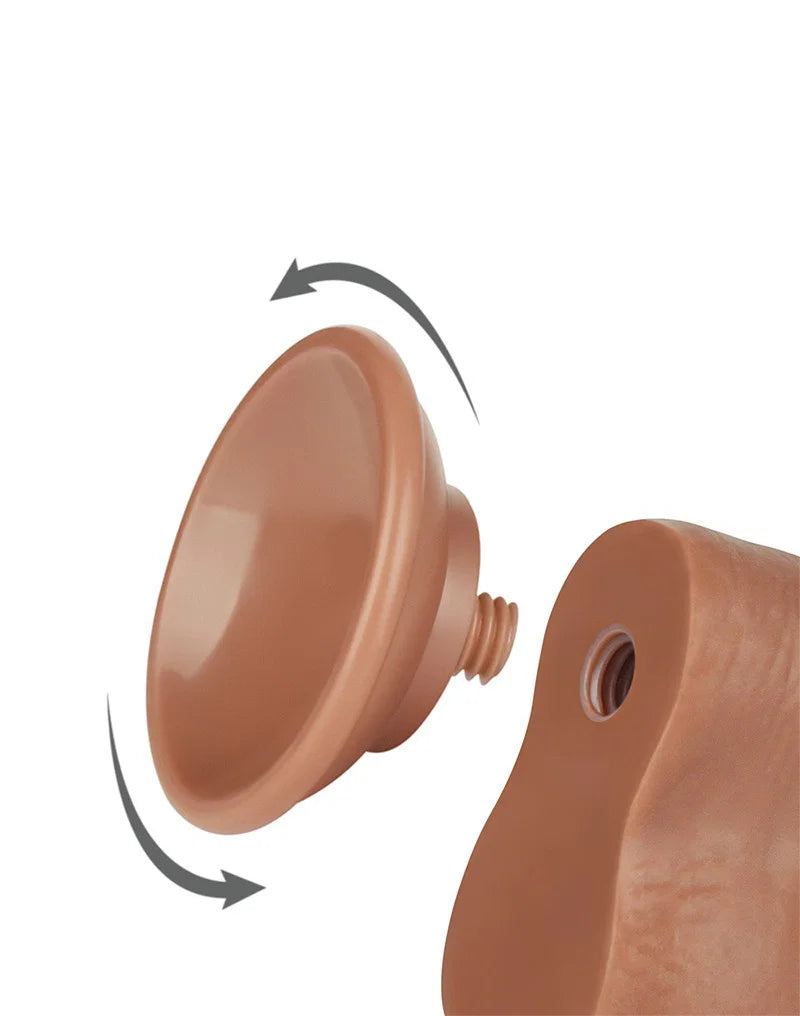 8 Inch Sliding Skin Dildo With Suction Cup