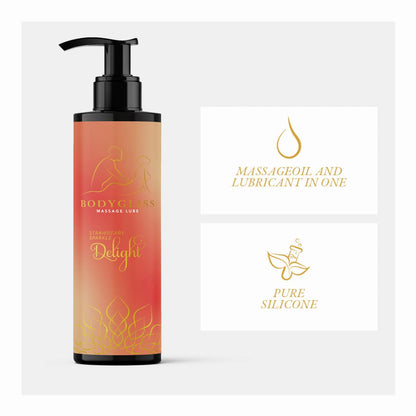 Bodygliss - Massage Oil & Lubricant - Strawberry Sparkle
