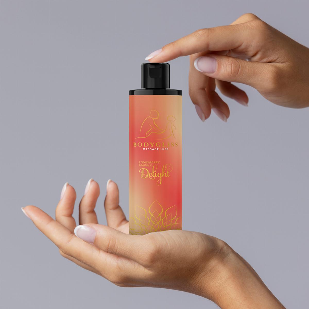 Bodygliss - Massage Oil & Lubricant - Strawberry Sparkle