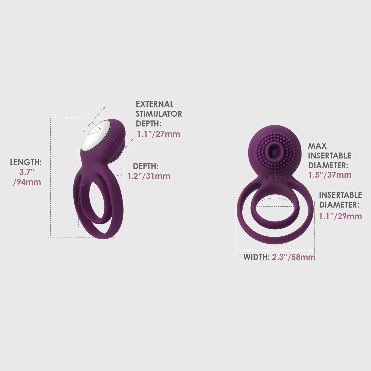 Svakom Tammy Rechargeable Silicone Vibrating Ring