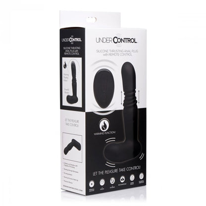 Thrusting & Warming Anal Plug With Remote