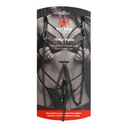 Sei Mio - Triple Tease - Adjustable Nipple & Clit Clamp