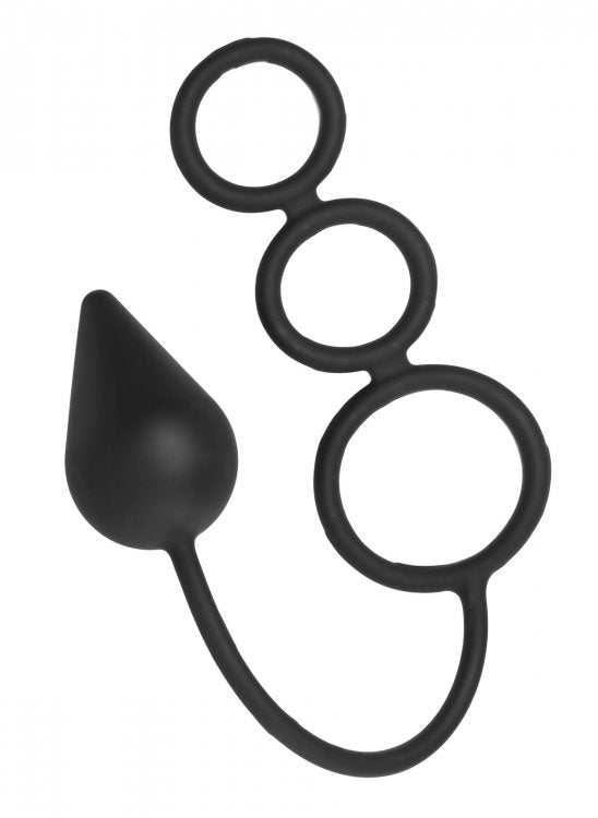 Triple Threat 3 Ring & Anal Plug