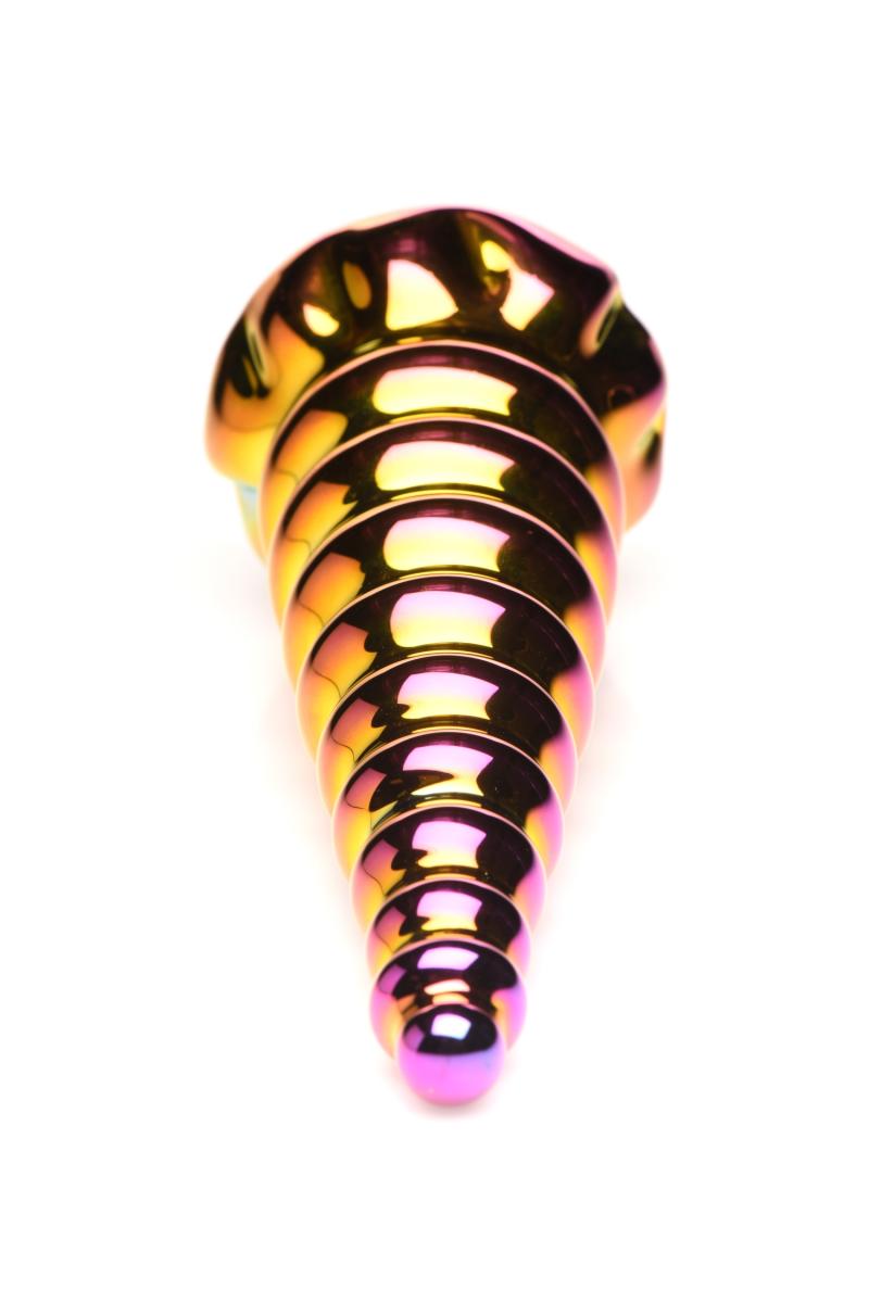 Creature Cocks - Twilight Rainbow Glass Unicorn Horn