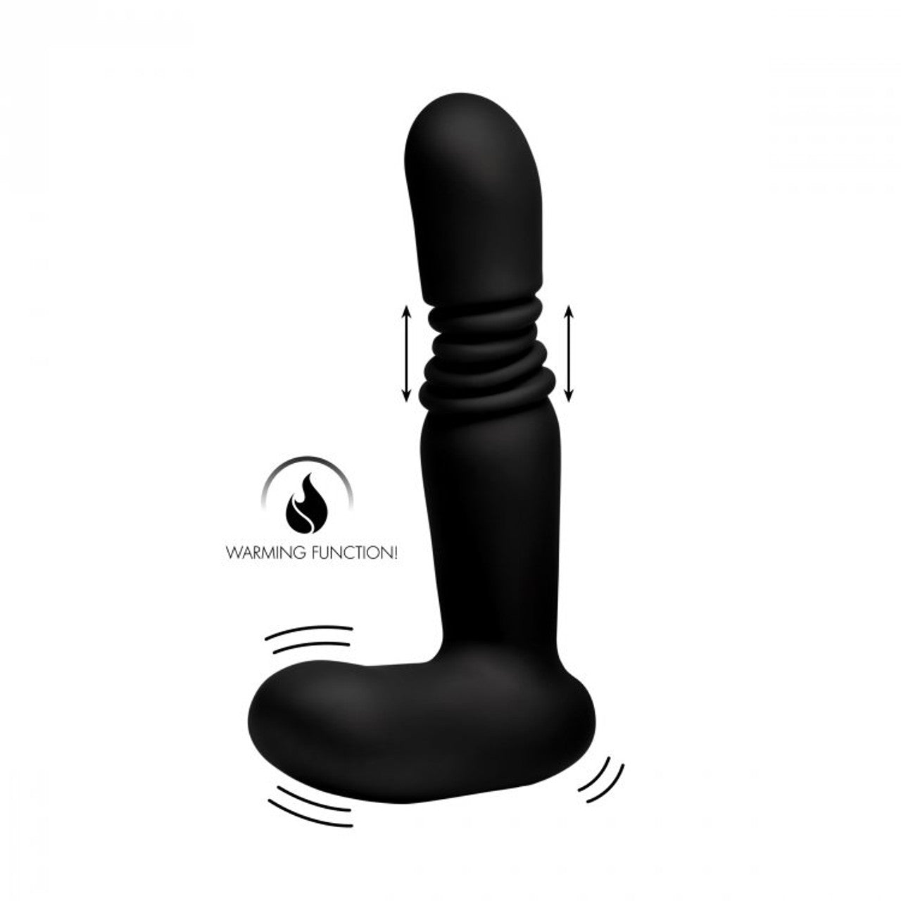 Thrusting & Warming Anal Plug With Remote