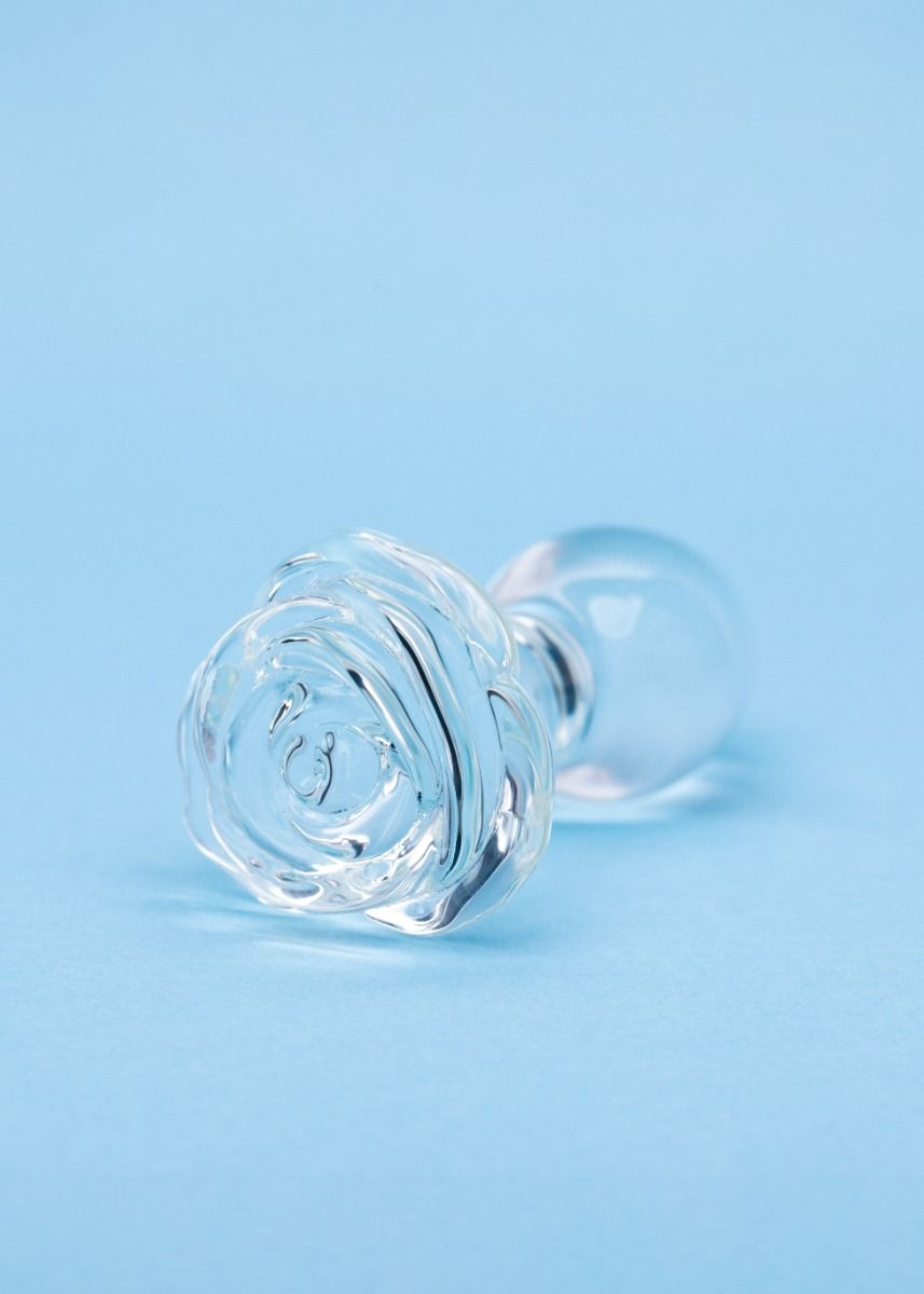 Clarity Utopian Bloom Glass Butt Plug
