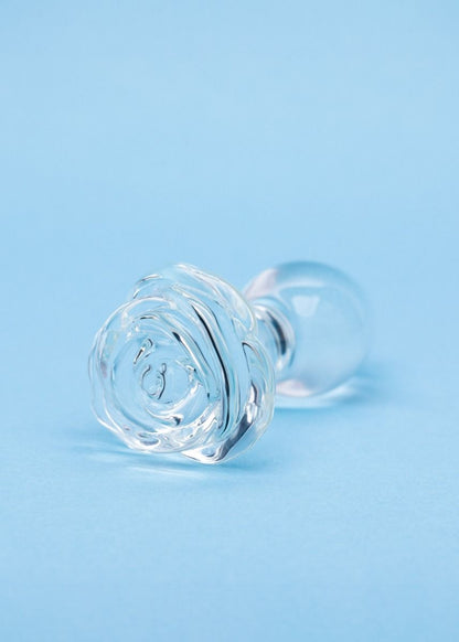 Clarity Utopian Bloom Glass Butt Plug