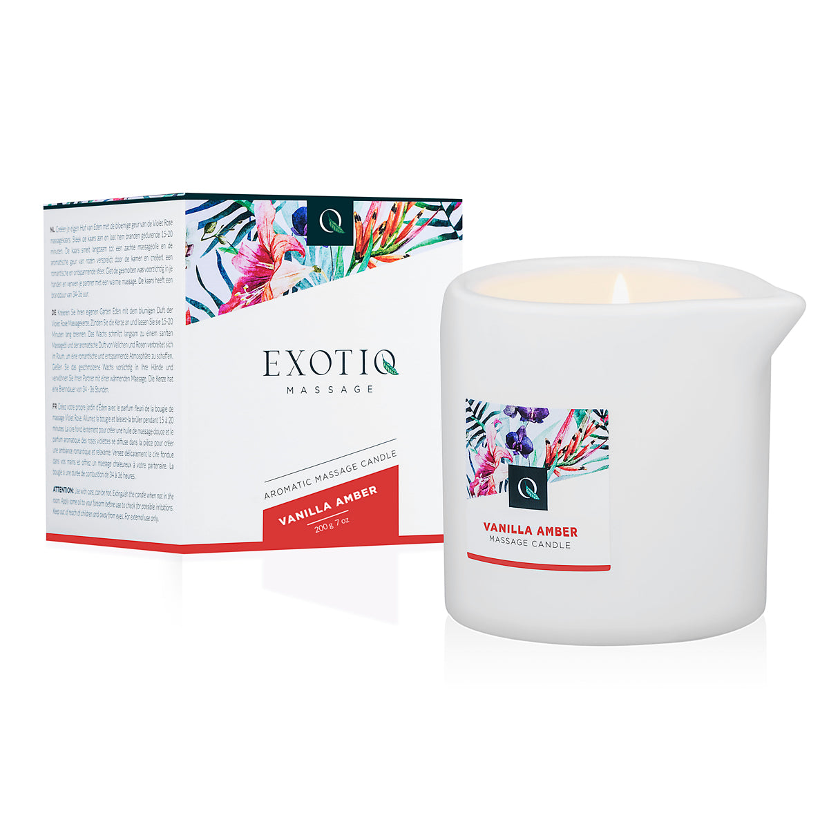 Exotiq Massage Candle - Vanilla Amber 200g