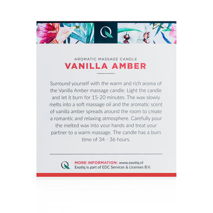 Exotiq Massage Candle - Vanilla Amber 200g
