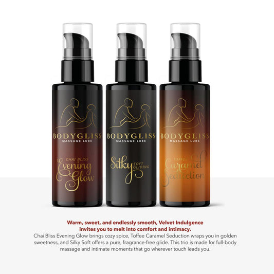 BodyGliss Travel Edition3 Pack Velvet Indulgence Massage Lubes