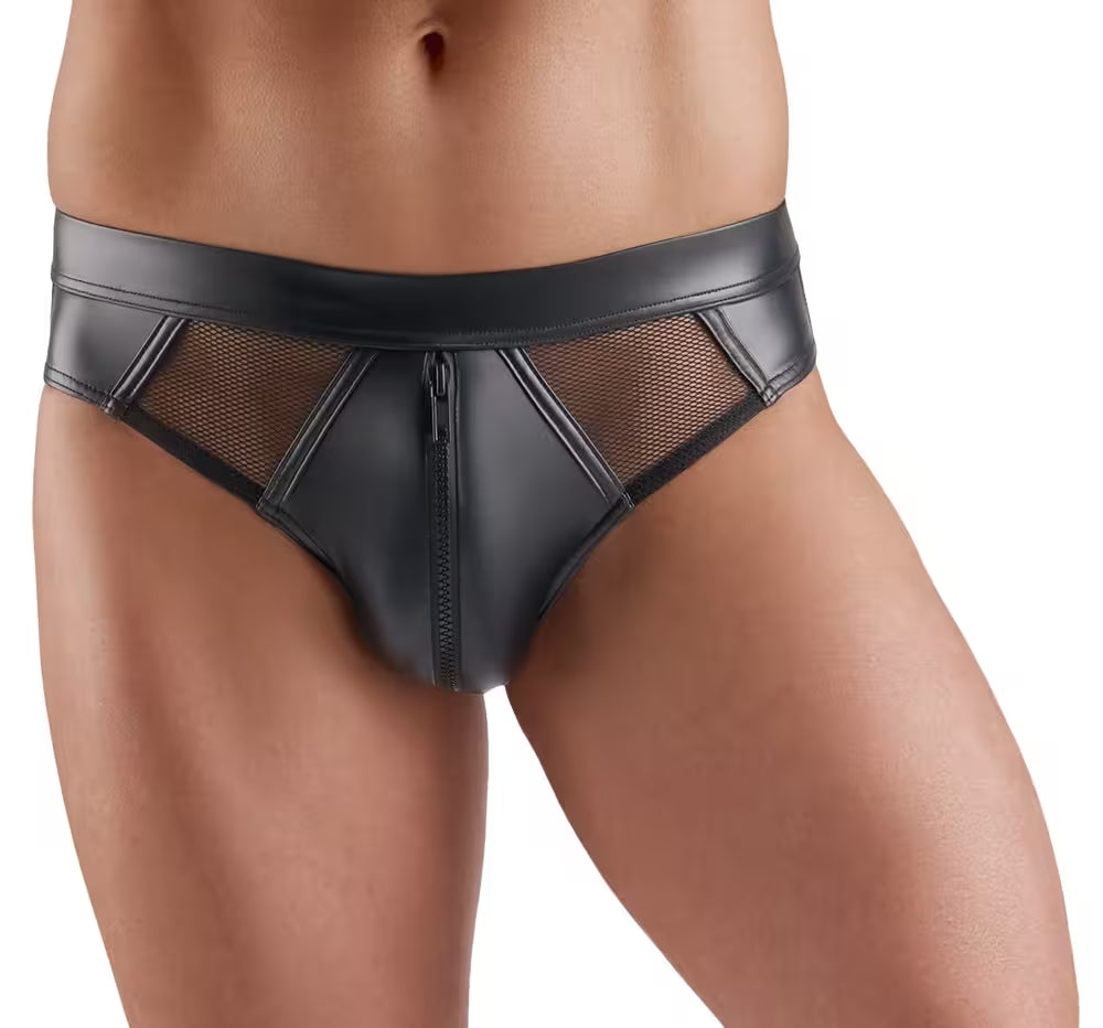 Men's Wet Look Briefs
