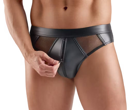 Men's Wet Look Briefs