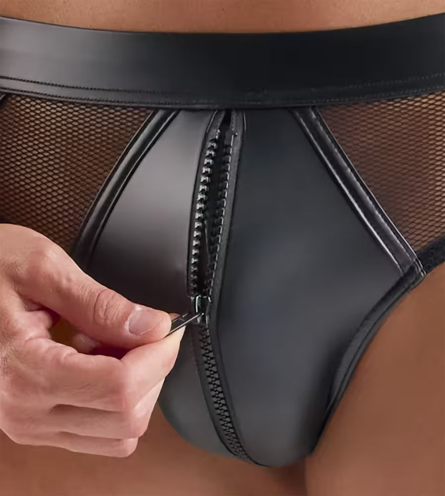 Men's Wet Look Briefs