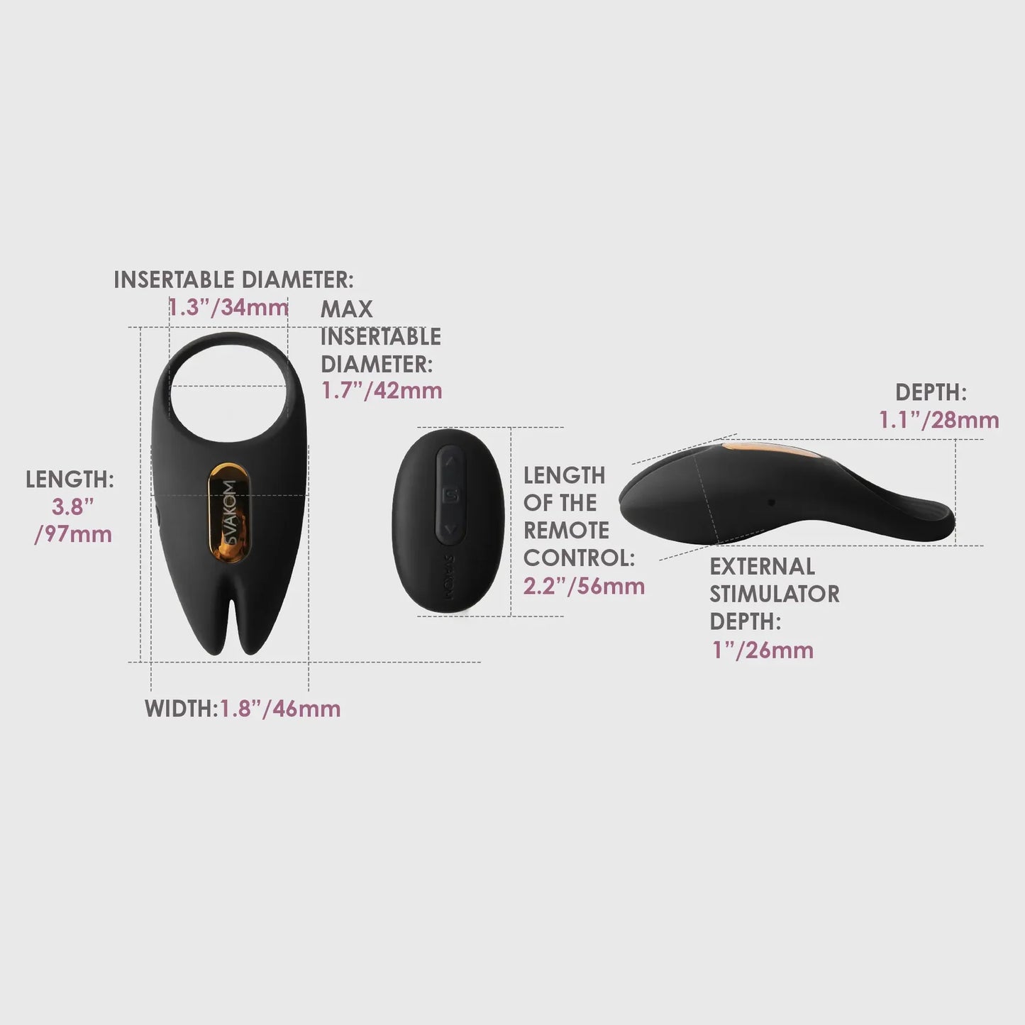 Svakom Winni 2 Remote Controlled Couples Cock Ring