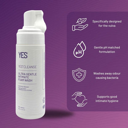 YES Cleanse Ultra Gentle Intimate Foam Wash