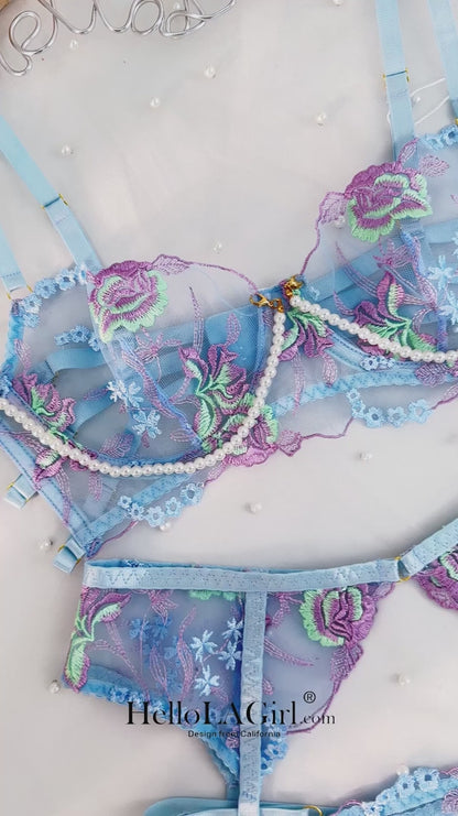 FloraL Pearl Thong